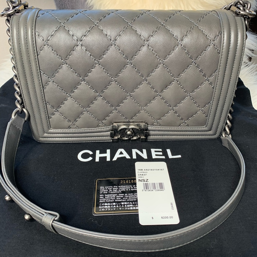 ❌SOLD❌ Chanel Boy Bag Double Stitch New Medium